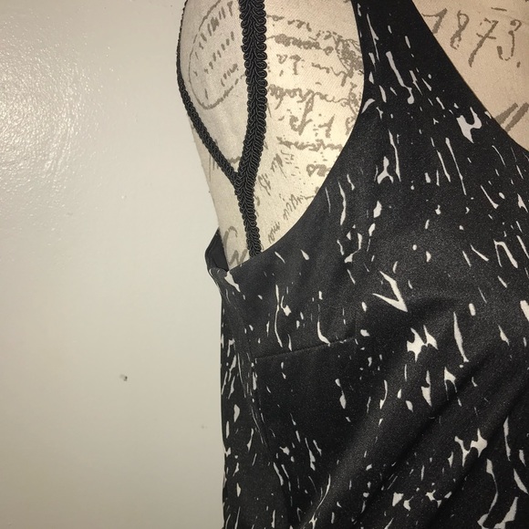 The Limited Black Summer Maxi Dress White Print S - Picture 4 of 7